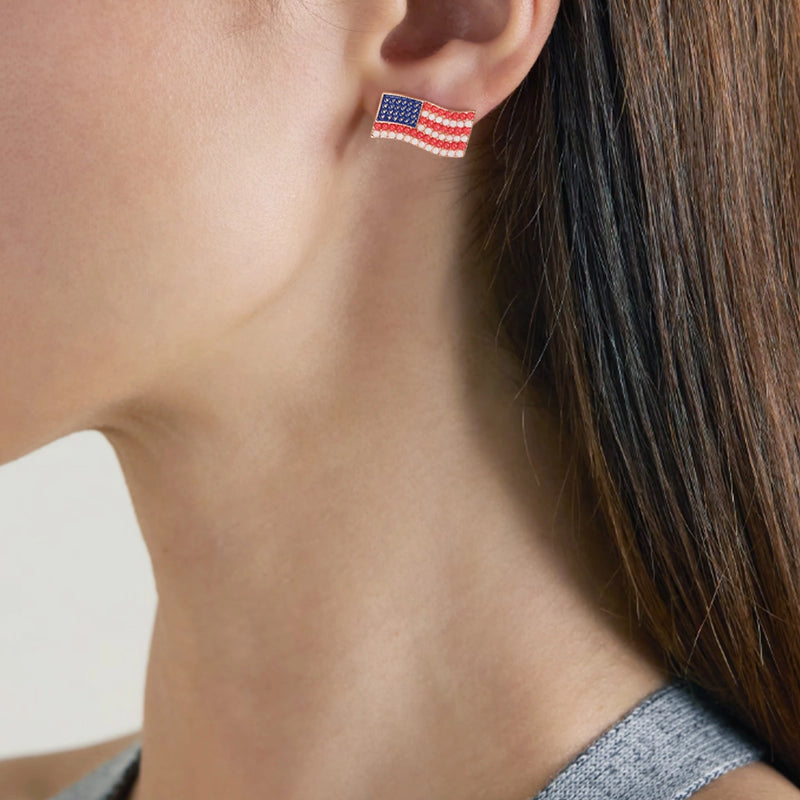 Patriotism Stud Earrings