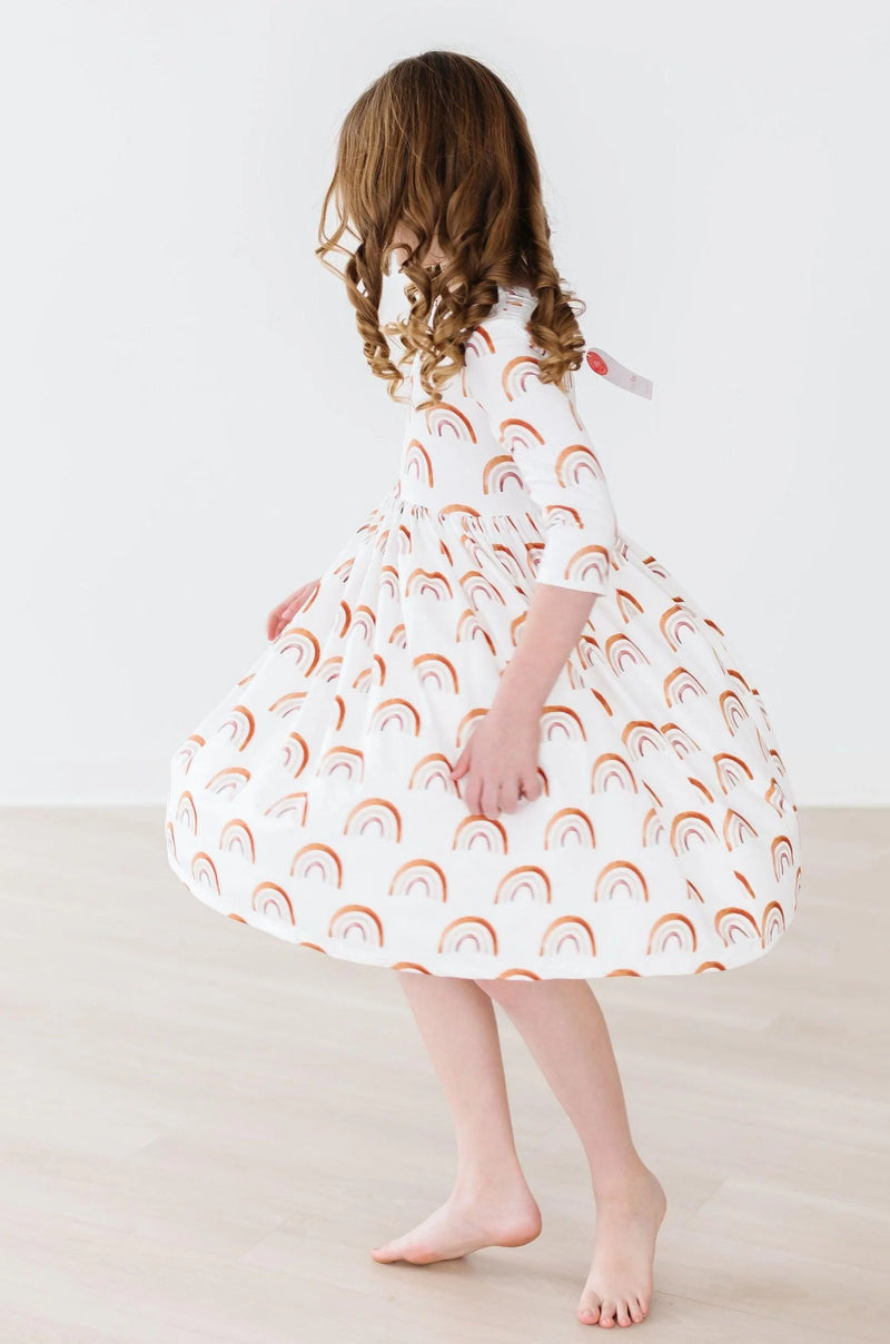 Latte Rainbow Twirl Dress