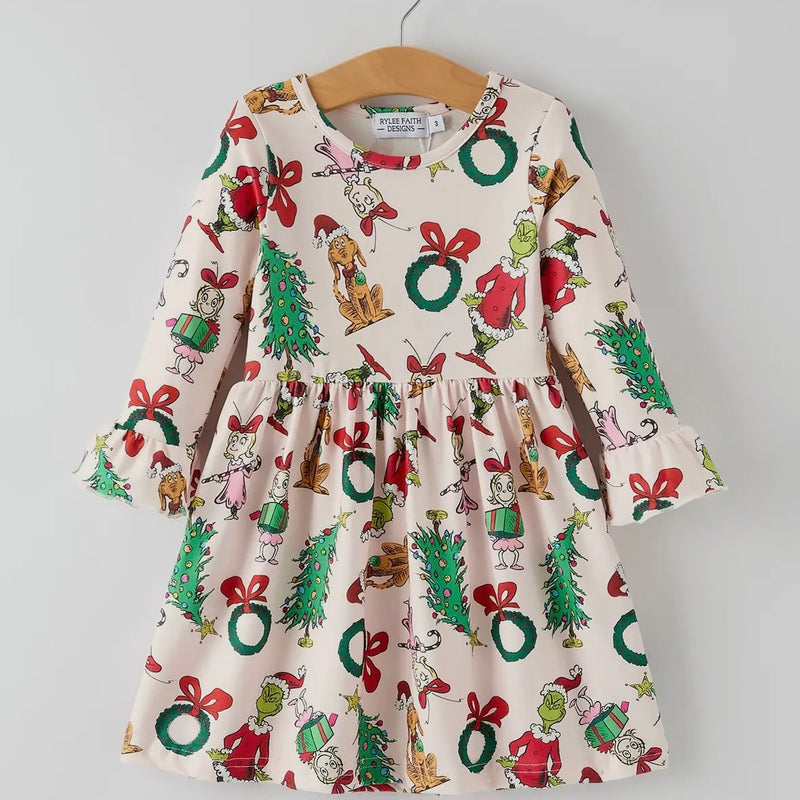 White Christmas Character Dress