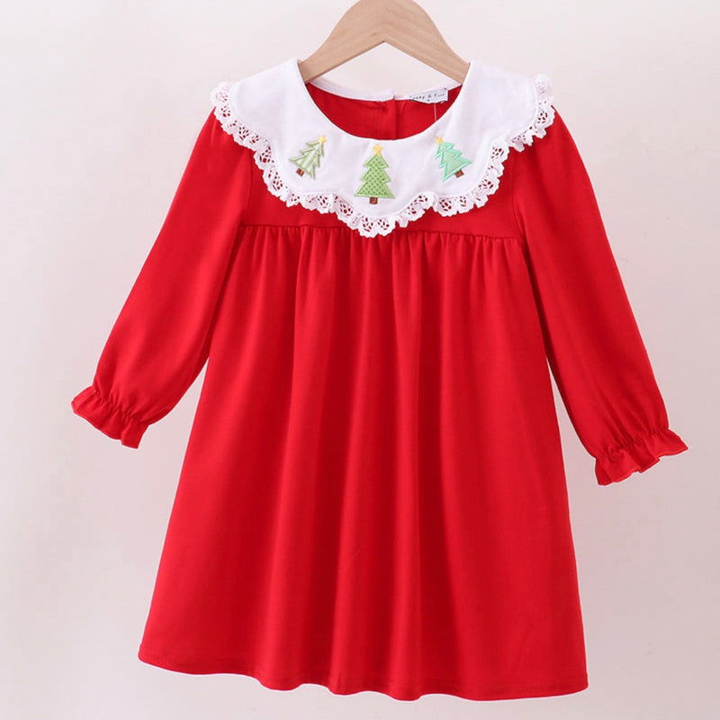 Smocked Christmas Tree Dress
